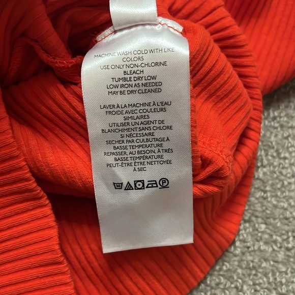 Free People Red Lala Cropped Top Size S - Picture 6 of 7